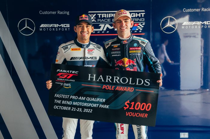 Prince Jefri Ibrahim and Broc Feeney sweep poles at The Bend